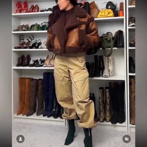 NWT Stand Studio Faux Shearling Tan Kristy Jacket - Picture 6 of 10